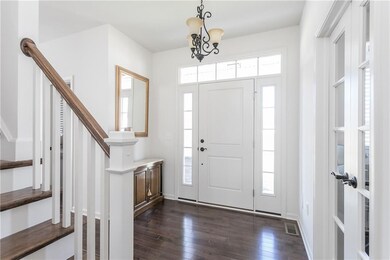 Light and bright foyer entrance.