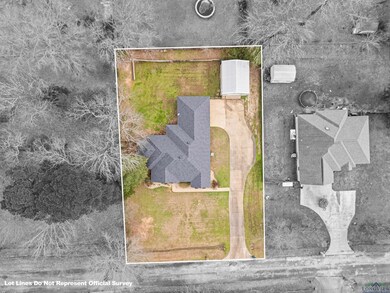 Birds eye view of property