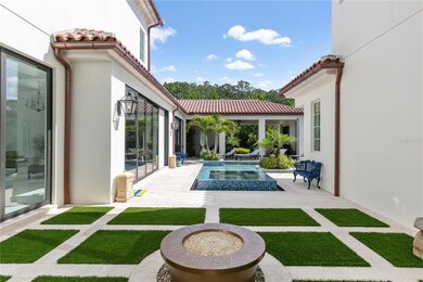 Courtyard with firepit