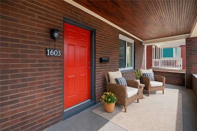 virtually staged porch