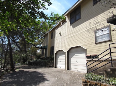 View of home's exterior with an attached garage a