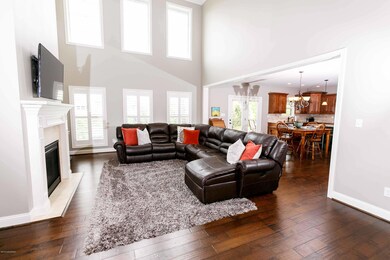 Great room with wall of windows