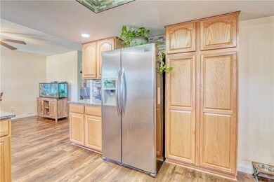 kitchen with coffee bar and lots of cabinet space