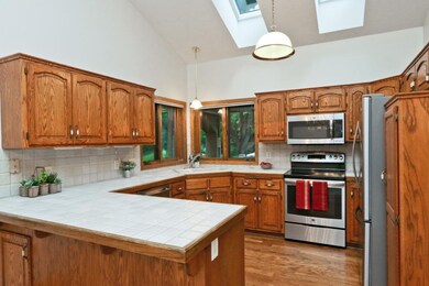 Spacious kitchen with an abundance of cabinets and