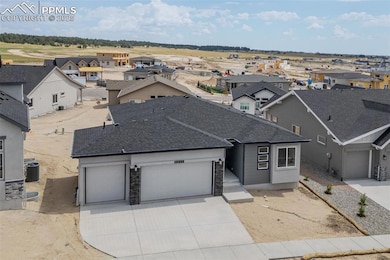 Somerton-Prairie Elevation-Ranch Plan-3 Car Garage-Finished Garden Level Basement with 9' Ceilings!