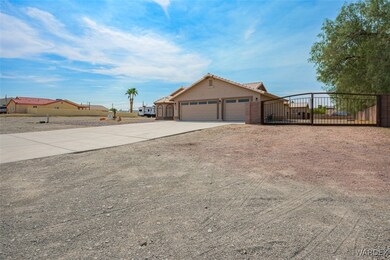 Double swing RV gates to detached RV garage/shop