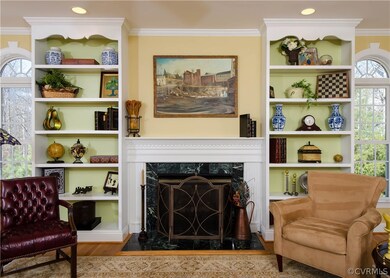 The formal living room is just perfect with built-