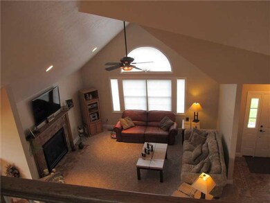 Living Room. View of the living room from the loft