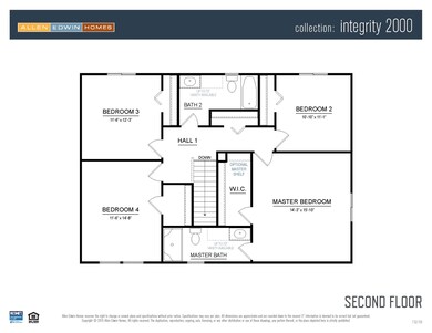 Standard floor plan layout, actual home may vary i