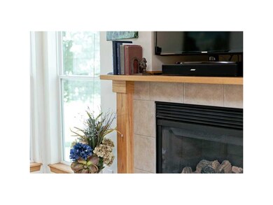 Fireplace.