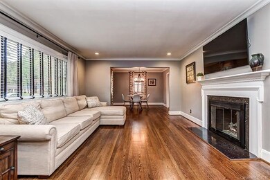 Living Room with double-sided fireplace looking in