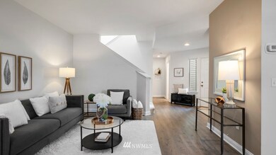 View from french doors- this gives you a sense of the large space you have to work with, not your typical condo!