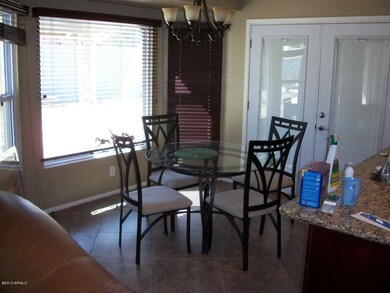 Sunny Easting Area overlooks backyard