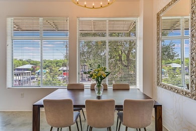Dining area featuring baseboards and plenty of na