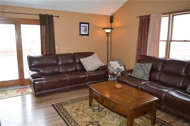 Family room sliding glass doors to deck.