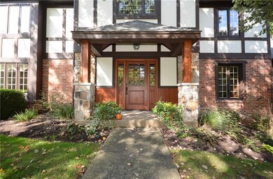 Dramatic, covered entry with beadboard ceiling, st