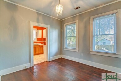 Dining room and entrance to kitchen