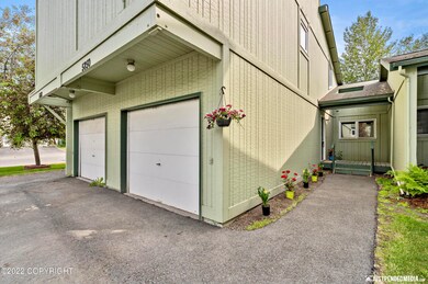 Paved walkway and gardening space