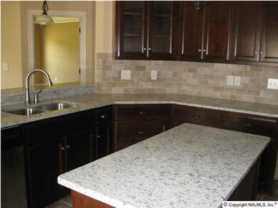 Island in kitchen.