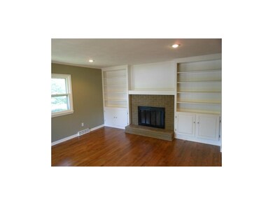 Beautiful Fireplace with Built-in Shelving