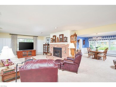 View from Sunroom door back into Living Room and D