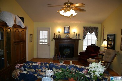 Straight view from door.