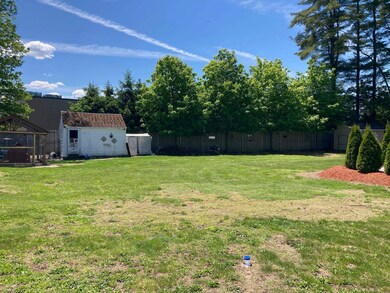Rear yard with storage shed