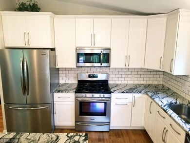 New stainless steel appliances.