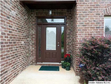 A covered entry welcomes you!