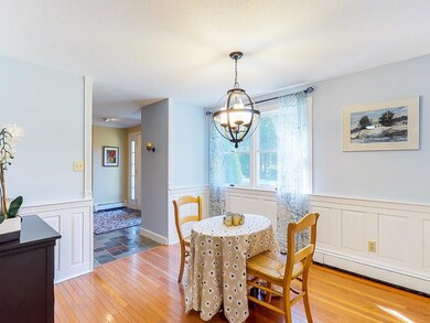 Lovely raised paned wainscoting in...