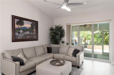 Looks out to private screened in lanai and patio