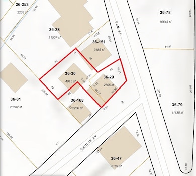 Map: 125-127 Elm St & 7-9 Gaulin Ave