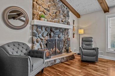 Cozy fireplace