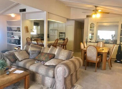 living room and dining room