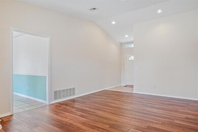 Empty room featuring light wood-type flooring and 