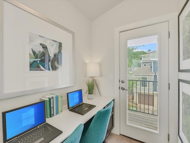 Entryway with built in desk