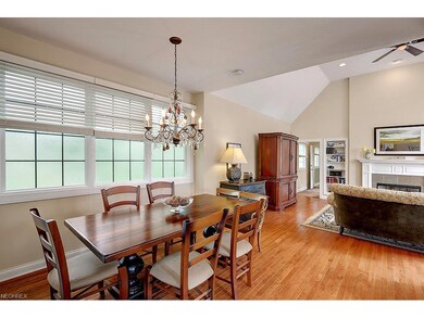 The dining area is part of the great room