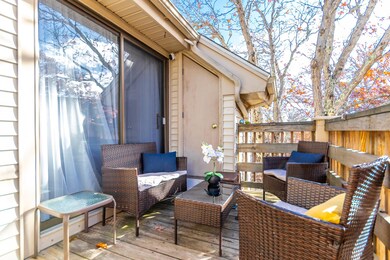 Deck sitting area