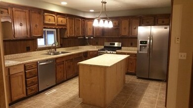 The large kitchen has been remodeled.  The range, 