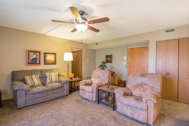 Living Room w/Ceiling Fan