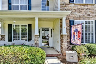 Large front porch with plenty of room to sit outsi