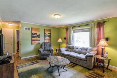 Living room with large picture window.