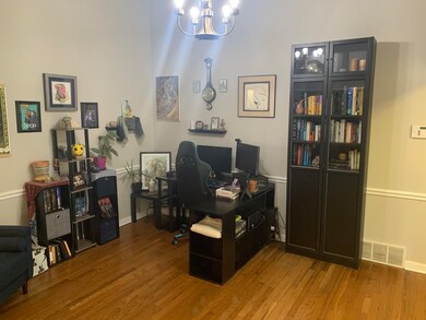 This dining room, used by the current owner to wor