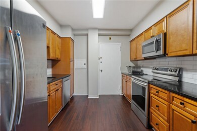 The kitchen was recently renovated, features new c