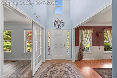 Front foyer, looking west.