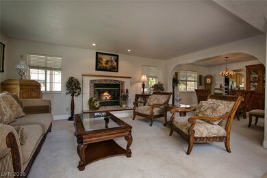 Formal Living and Dining Room with cozy real wood