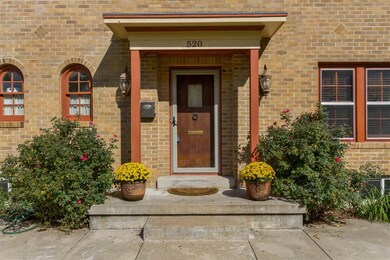 House has sidewalk from street to the front of the