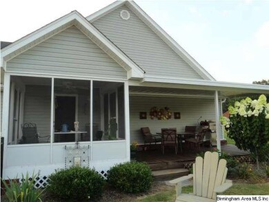 New side porch was screened for your morning coffe