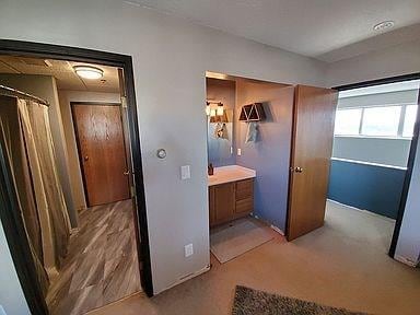 Each bedroom has a vanity. The Jack and Jill bathr