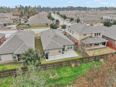 Rear of home. Patio! Green space.